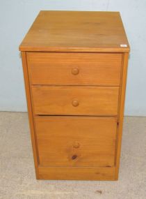 Modern Three Drawer Nightstand