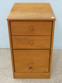 Modern Three Drawer Nightstand