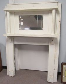 Antique White Wall Mantle