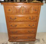 Espanol Oak Contemporary Chest of Drawers