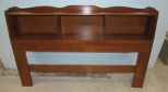 Mahogany Finish Cubby Hole Head Board