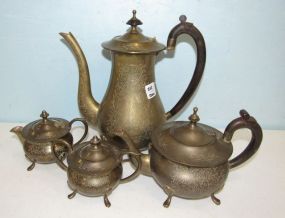 Brass India Etched Serving Set