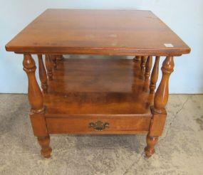 Ethan Allen Maple Side Table