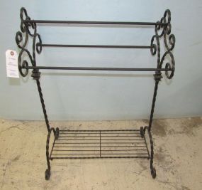 Modern Iron Quilt Rack