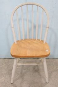 Modern White Windsor Style Side Chair