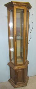 Gold Plastic Curio Display Cabinet