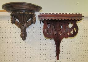 Two Wood Wall Display Shelf