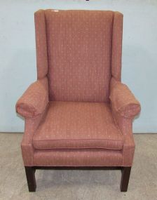 Upholstered Wing Back Arm Chair