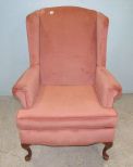 Upholstered Wing Back Arm Chair