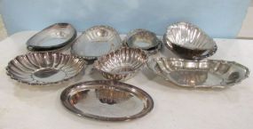 Twelve Pieces of Silver Plate Dishes