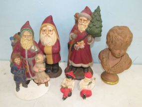 Five Pottery Figurines