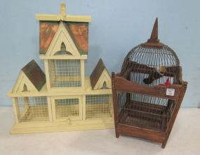 Two Decorative Bird Houses