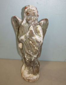 Two Concrete Angel Statues