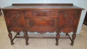 Early 1900's English Oak Buffet