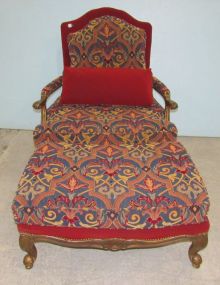 Pennsylvania House Cameo 90 French Style Arm Chair & Ottoman