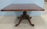 English Mahogany Pedestal Tilt Top Breakfast Table