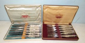 Two Sets of Carvel Hall Forks and Knives