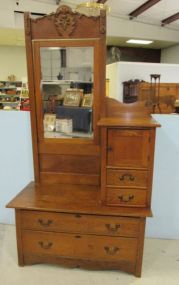 Vintage Oak Gentleman's Dresser