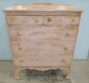 Vintage Painted Distressed Chest of Drawers