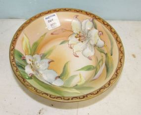 Hand Painted Japanese Floral Bowl