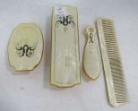 Bakelite Style Vanity Set