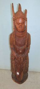 Hand Carved African Tribal Statue
