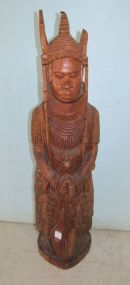 Hand Carved African Tribal Statue