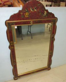 Hong Kong Modern Decorative Red Wall Mirror