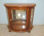 Oak One Door Curio Cabinet