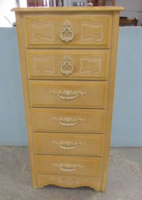 Yellow French Provincial Style Lingerie Chest