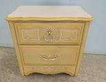 Yellow French Provincial Style Nightstand