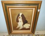 Oil Painting of Cocker Spaniel Framed