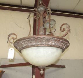 Modern Metal Frame Round Light Fixture