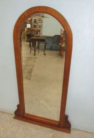 Oak Finish Wall Mirror