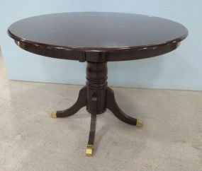 Black Painted Round Pedestal Table