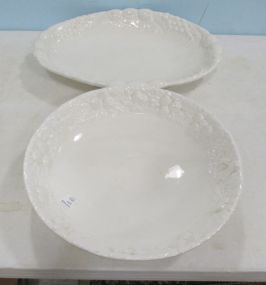 Este CE Italian Ceramic Bowl and Platter