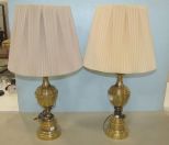 Pair of Vintage Brass Table Lamps