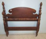 Wood Vintage Pineapple Twin Bed