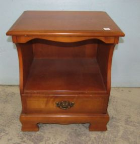 Contemporary Maple One Drawer Nightstand