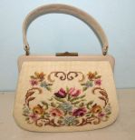 Vintage Needle Point Purse