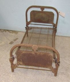 Vintage Iron Doll Bed