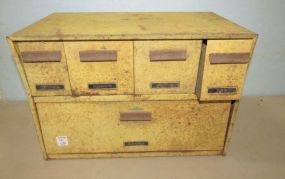 Metal Vintage Bread and Ingredients Storage Tin