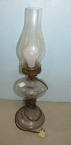 Clear Glass Hurricane Oil Lamp