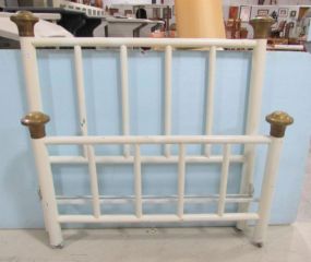 Colonial Style Painted Brass Full Size Bed