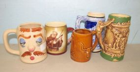 Five Mugs and Beer Steins