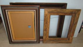 Three Large Wood Frames