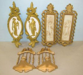 Greek Style Wall Plaques and Sconce