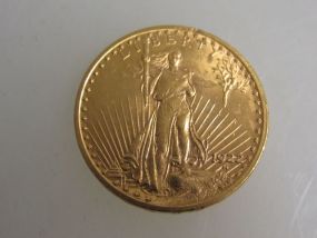 1922 Saint-Gaudens $20 Gold Coin
