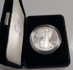 2001 Silver American Eagle One Dollar Coin
