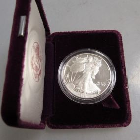 1991 Silver American Eagle One Dollar Coin